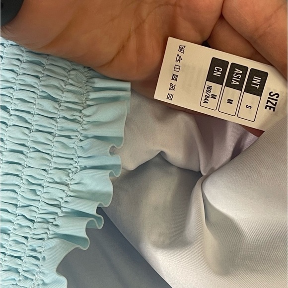 Yvette Ladies 2 piece bathing suit Small Light blue - Picture 6 of 7